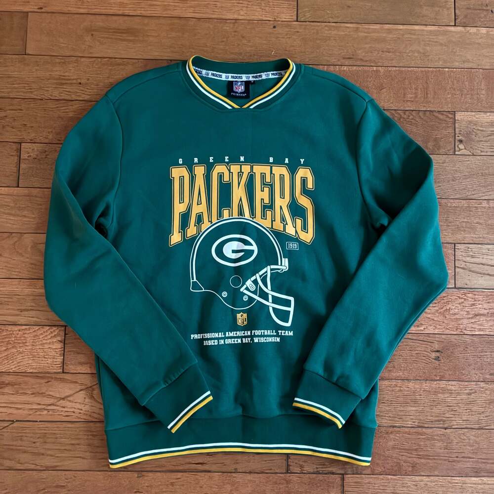 Green Bay Packers NFL Primark V-Neck Sweatshirt Fan Gear